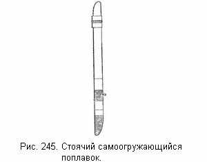 Стоячий самоогружающийся поплавок