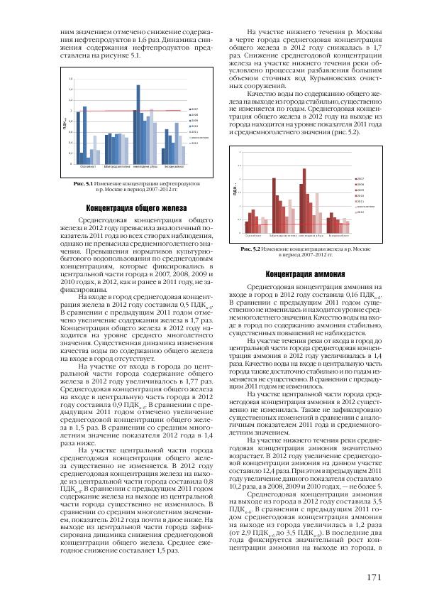 Доклад о состоянии окружающей среды в городе Москве в 2012 году