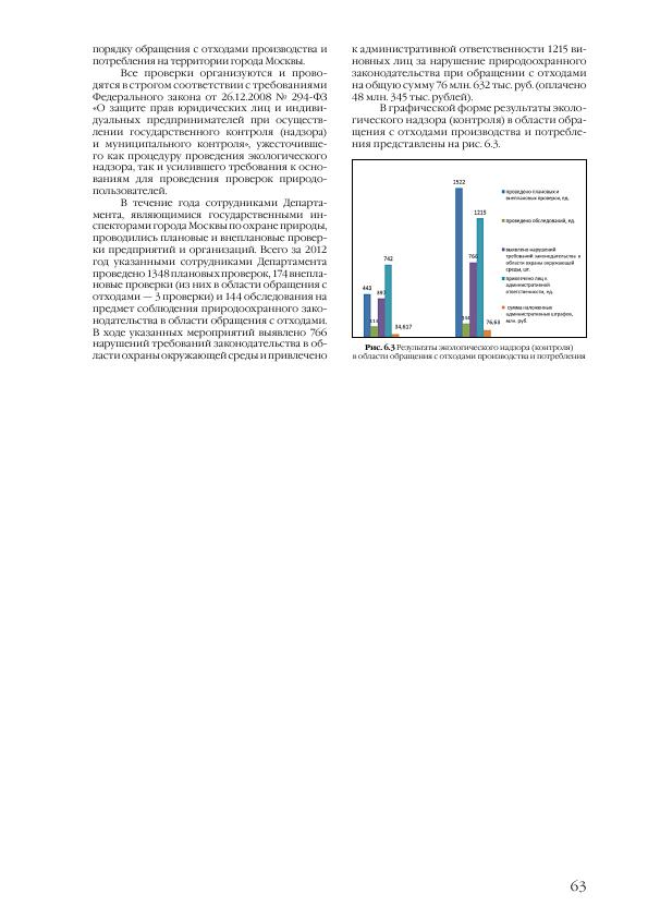 Доклад о состоянии окружающей среды в городе Москве в 2012 году